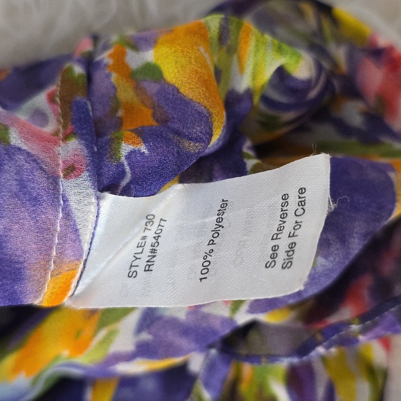 CAbi Purple and Pink Abstract Tank Top - Picture 5 of 5